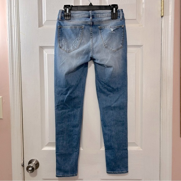 Vigoss Thompson Tomboy Jeans Denim Women's Skinny Distressed Blue Size 27 - Picture 2 of 7